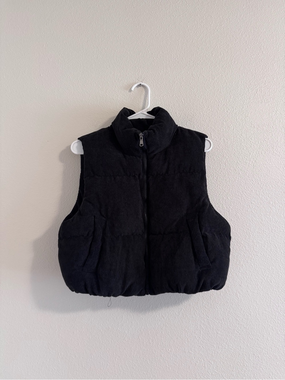 Double zero Corduroy Puffer Vest - Zip Front